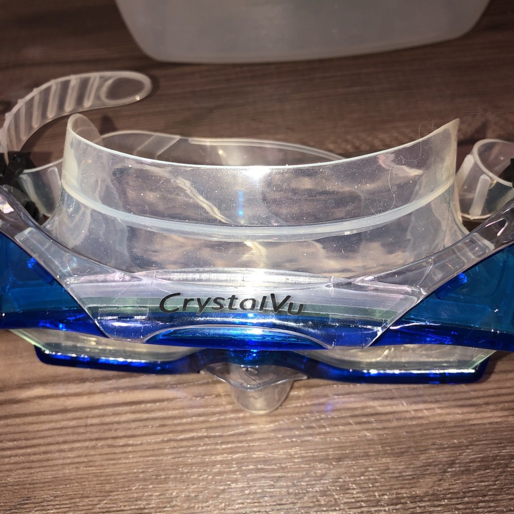 Scuba pro crystal Vu mask blue
