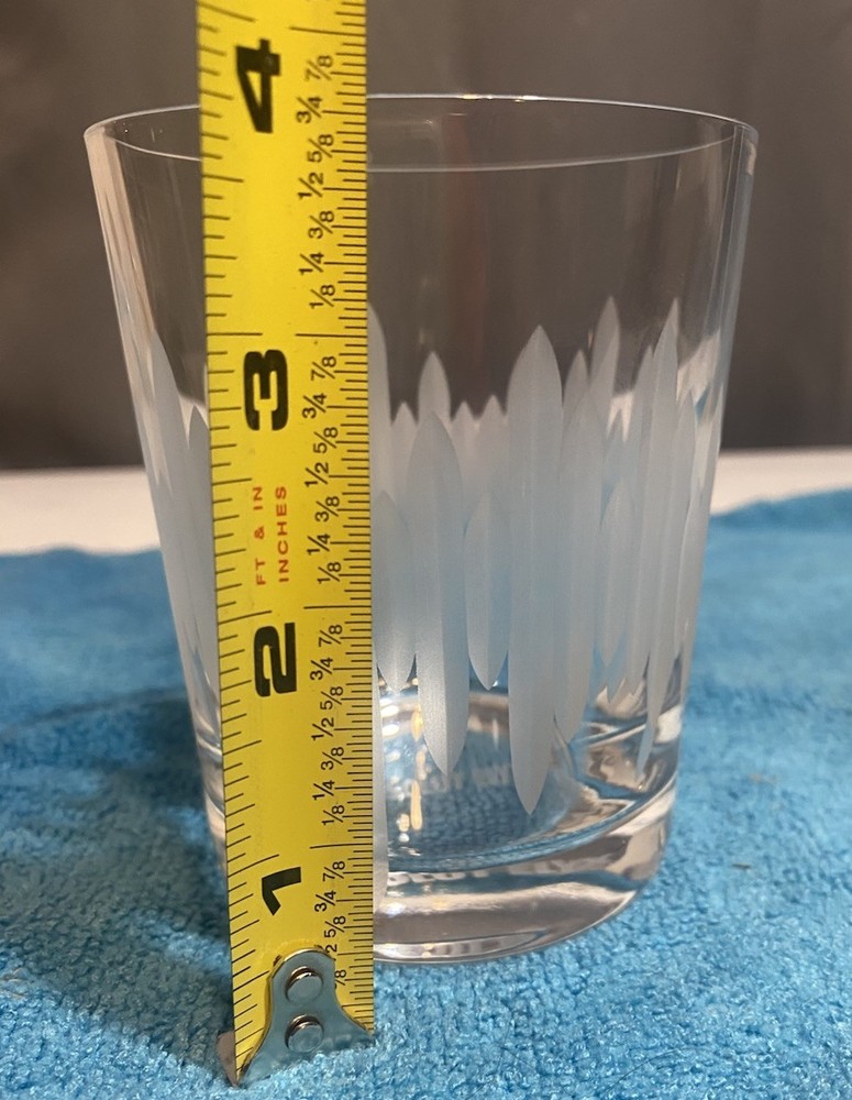 Replacement Absolut Elyx Whiskey, Glass ￼10oz 3.75”Tall, 3”D