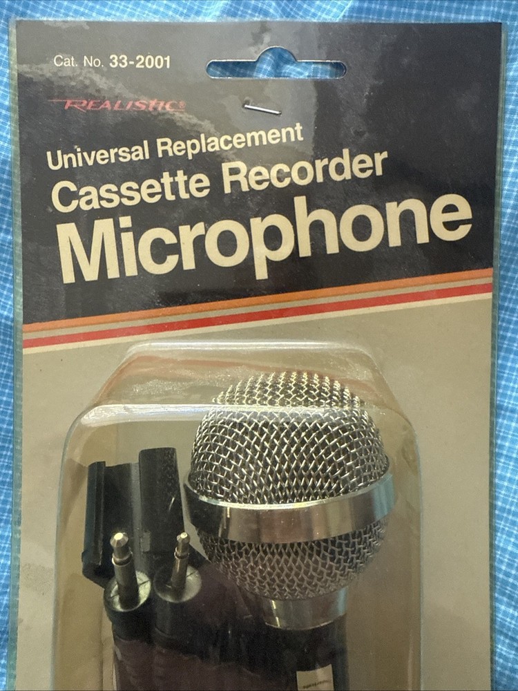 Realistic 33-2001A Dynamic Mike Cassette Recorder Microphone