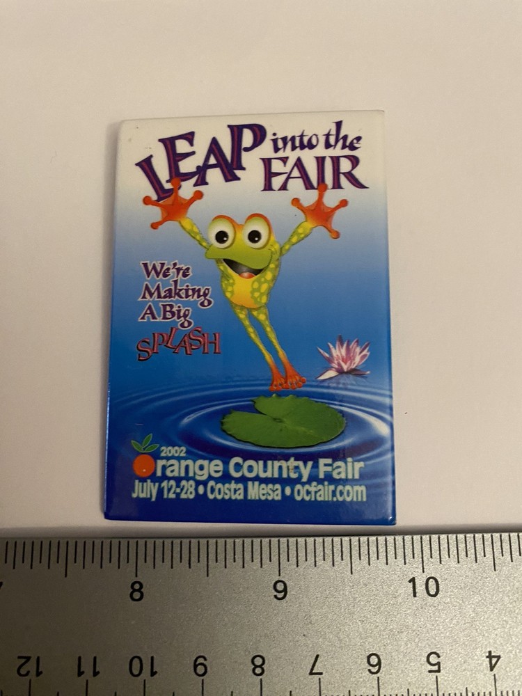 Orange County Fair 2002 California Pin Back Button P165
