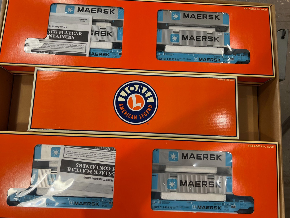 LIONEL 6-21950 O SD-70 MAERSK MAXI-STACK SET