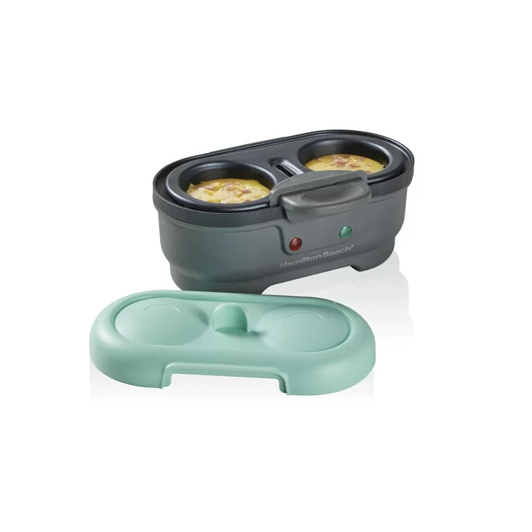 Hamilton Beach Egg Bites Maker & Egg Cooker, 2 Egg Capacity, Mint, 25506