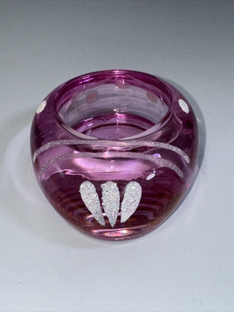 Glass Easter Egg Shaped Tea Light Holders