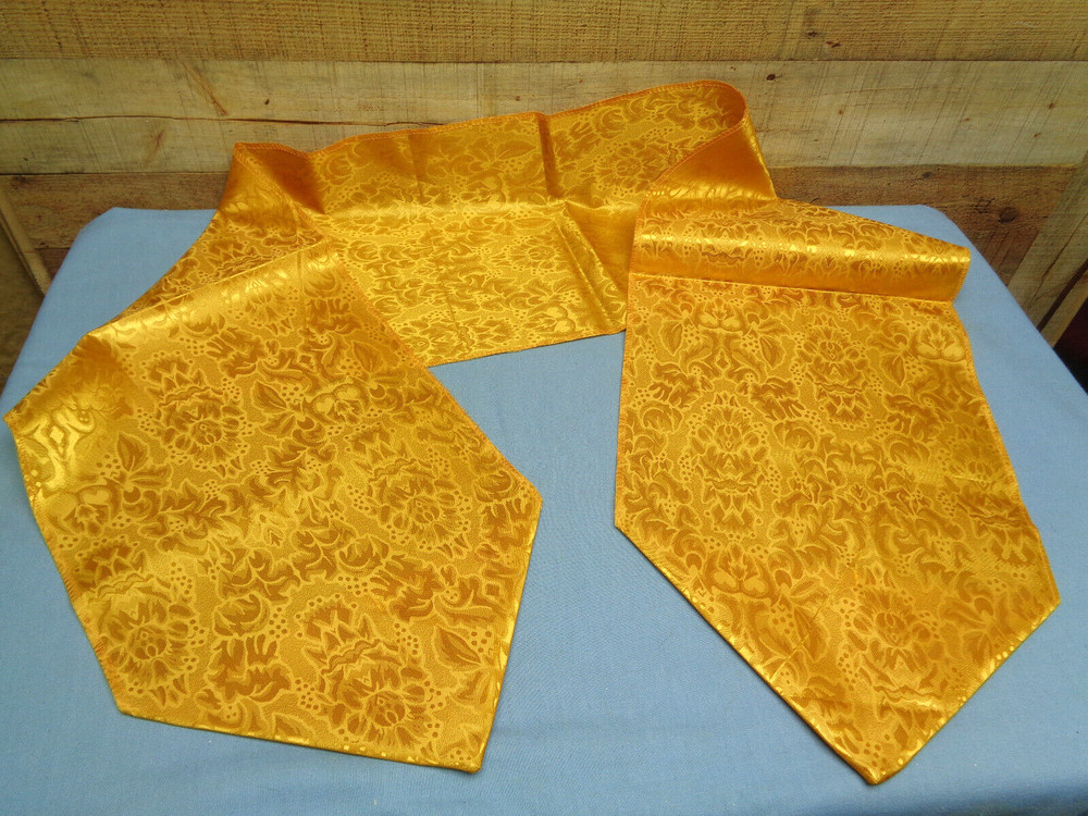12" x 72" Table Runner Yellow/Gold Color