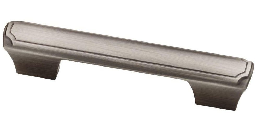 (12 Pack) 3" or 3-3/4" Dual Mount Athens Theo Pull Heirloom Silver