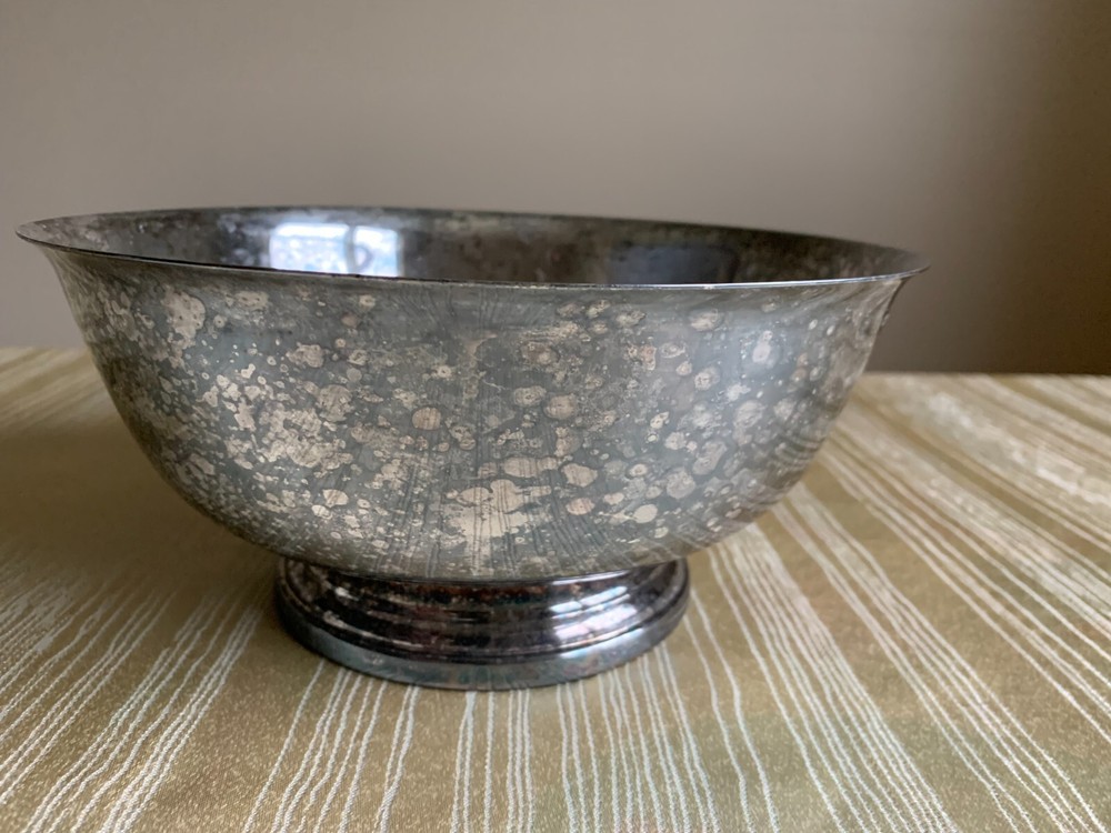 Gorham 9" Serving Bowl EP YC781 Silver Plate Pedestal Footed Silverplate