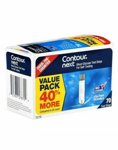 Contour Next Blood Glucose Test Strips - 70 Count