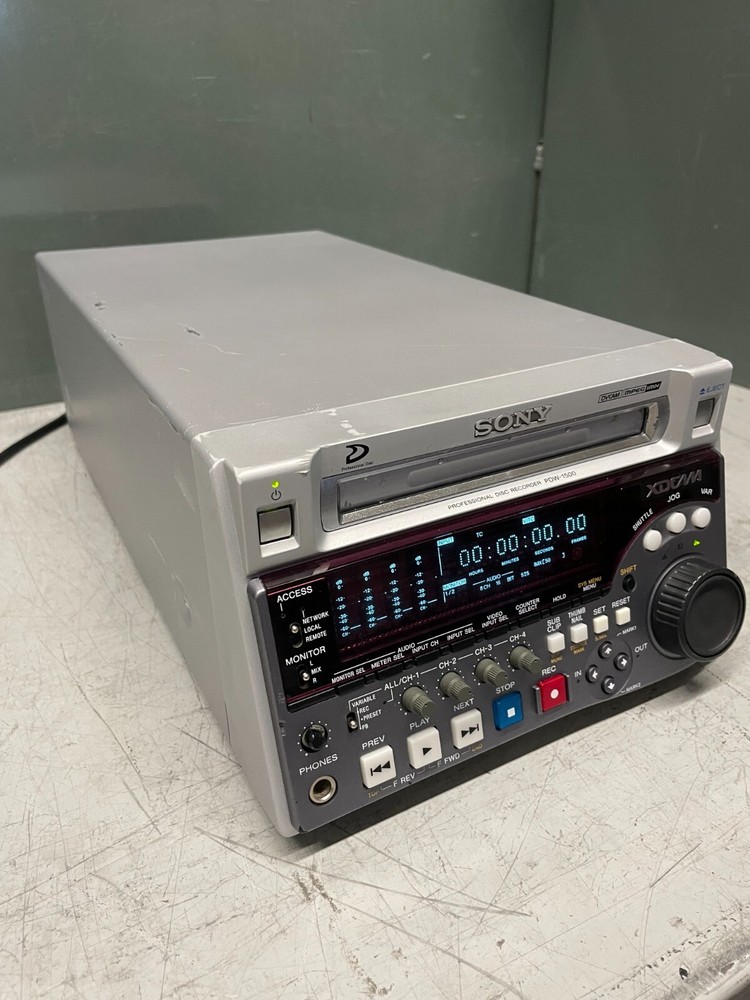 Sony PDW-1500 XDCAM Disc Sd Compact Deck Professional Recorder Player
