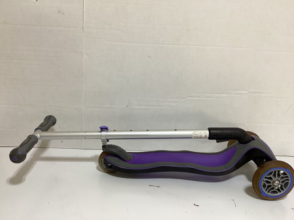 Three Wheel Scooter - Black & Purple - Foldable
