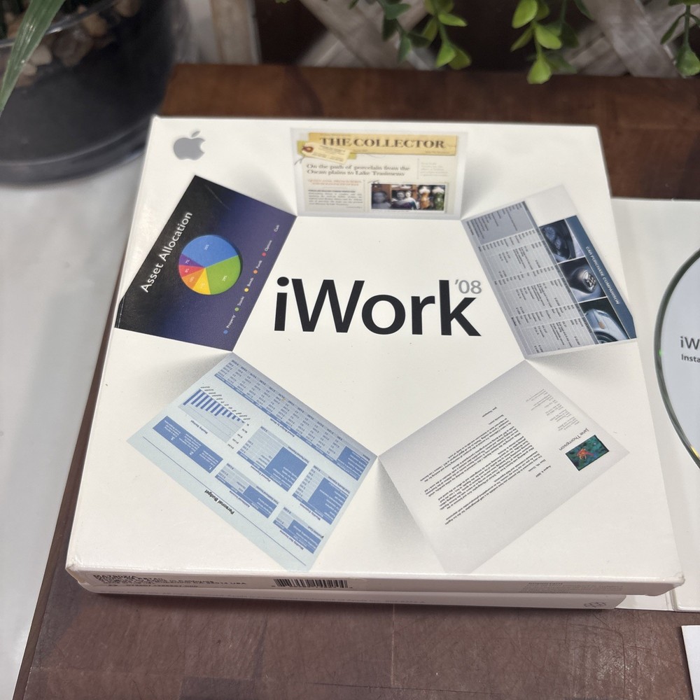Apple iWork 08 Mac Retail Box Complete Disc Manual Serial Included