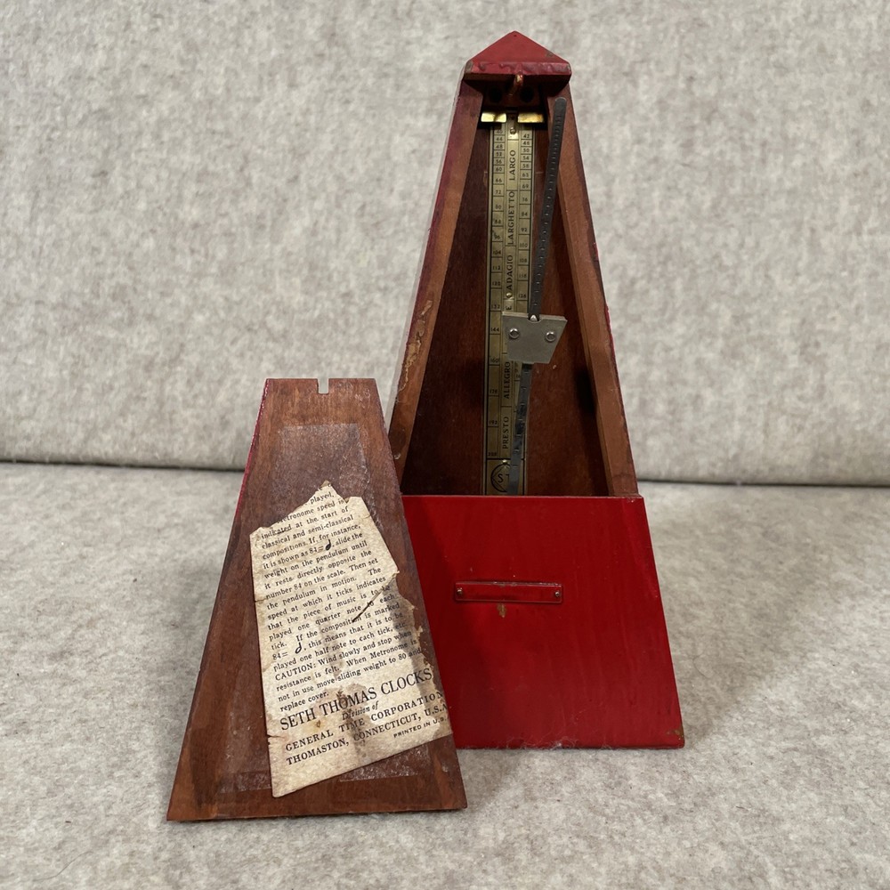 VTG Seth Thomas Metronome Red