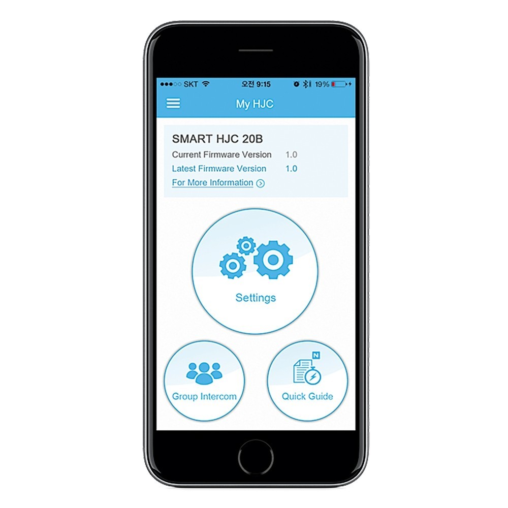 HJC Smart 20B Bluetooth 4.1 Communication Device Audio Intercom -SMARTHJC20B