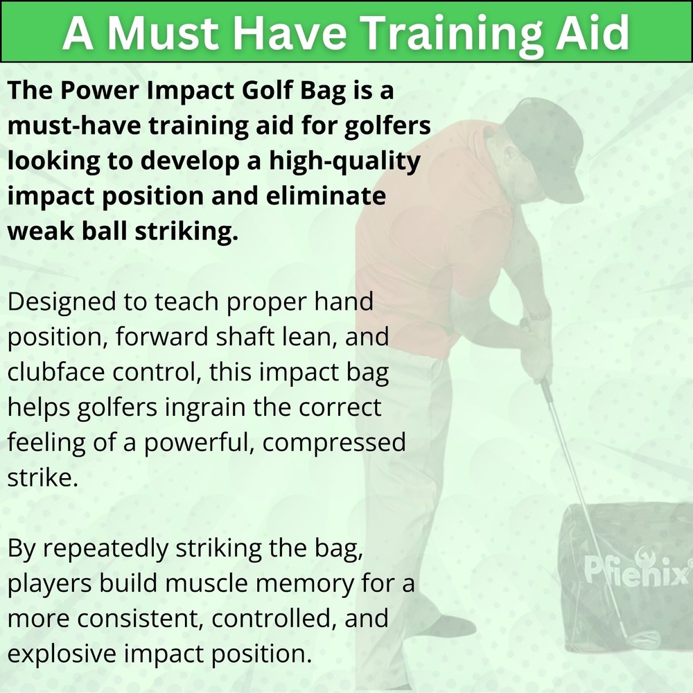 Impact Golf Bag Golf Swing Training Aid | Get Proper Impact Position