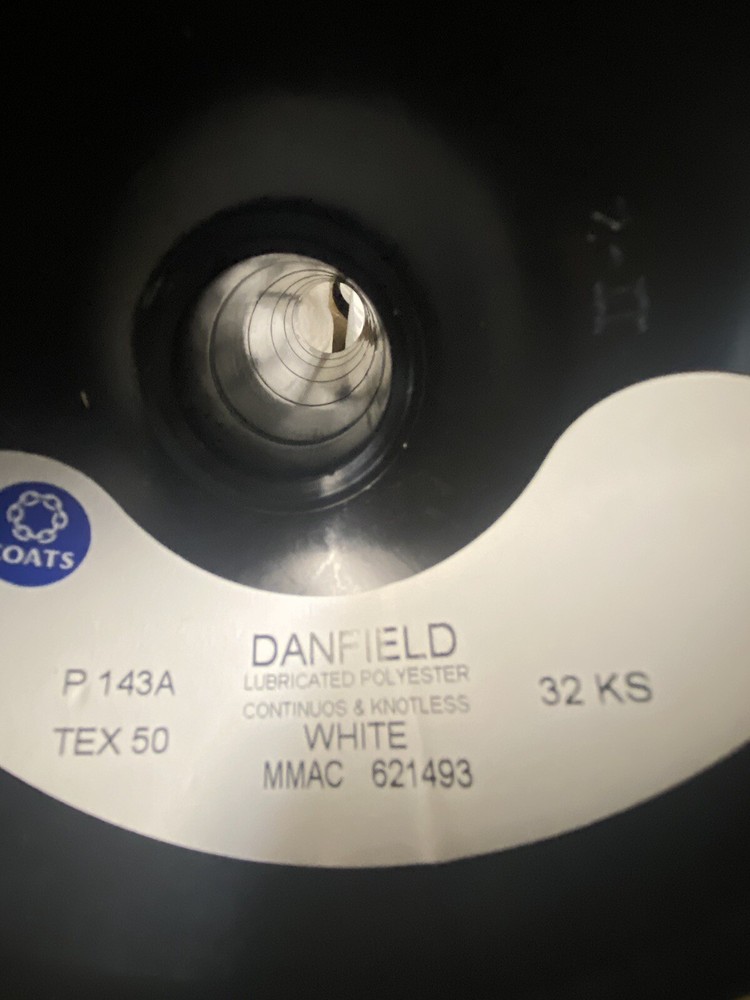 White Lubricated Polyester Thread 100 Cones For $200