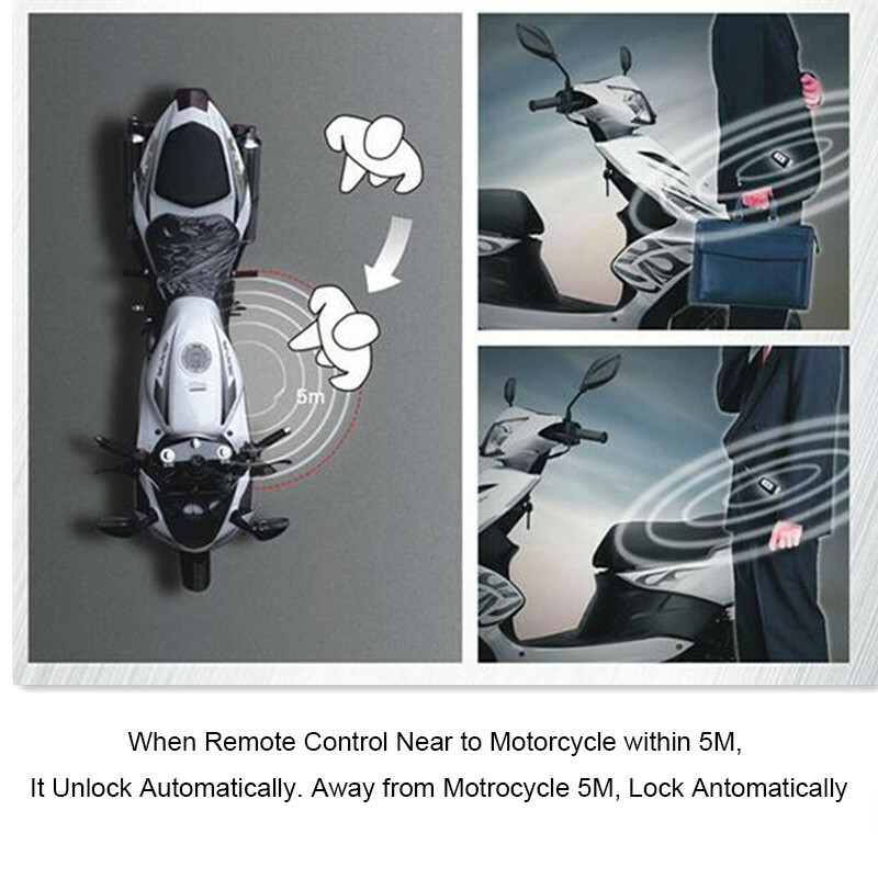2 Way Motorcycle Safty Remote Control Engine Immoblized Start KEY Alarm System