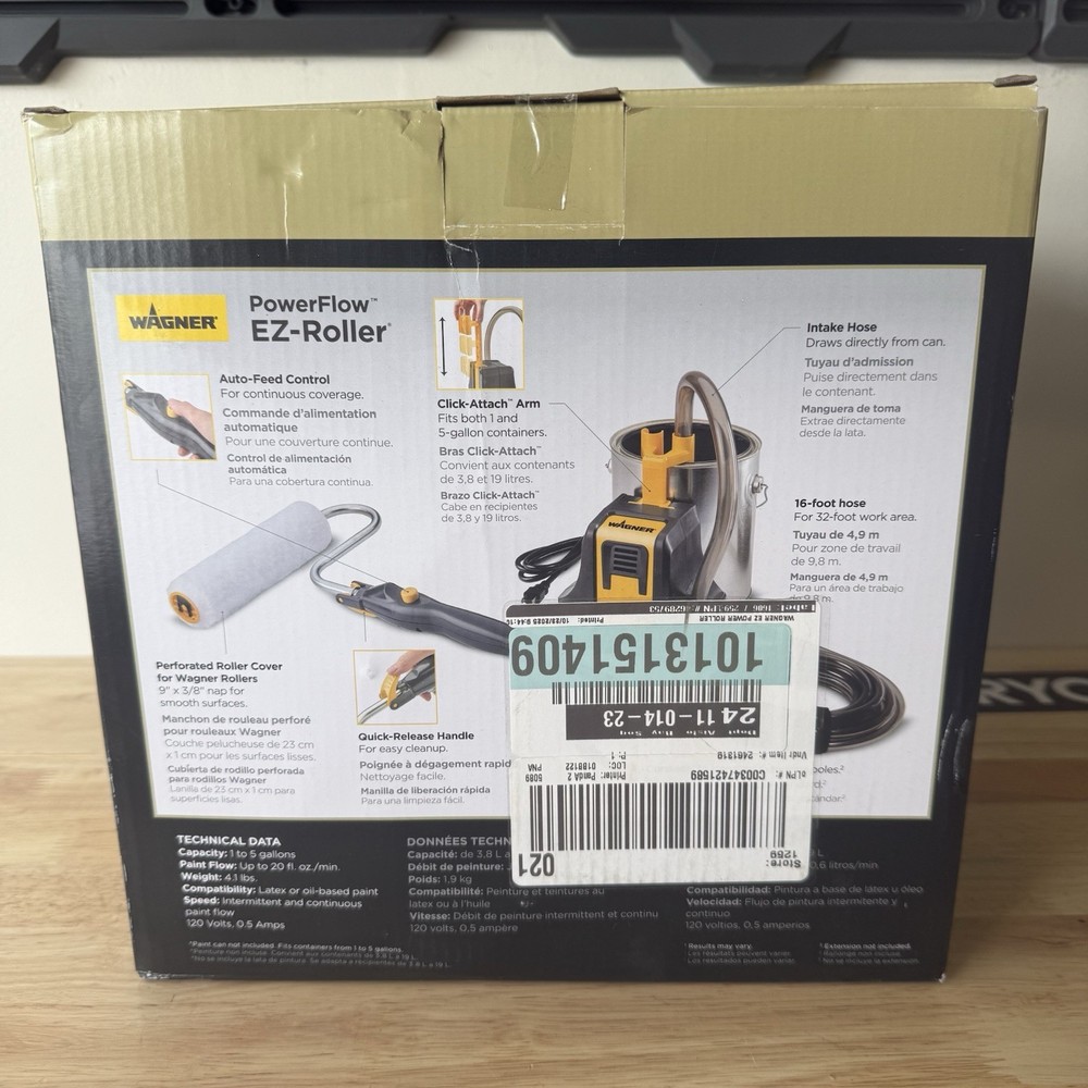 Wagner PowerFlow EZ Roller 9 in. Roller & Direct Feed Multi Room Electric System