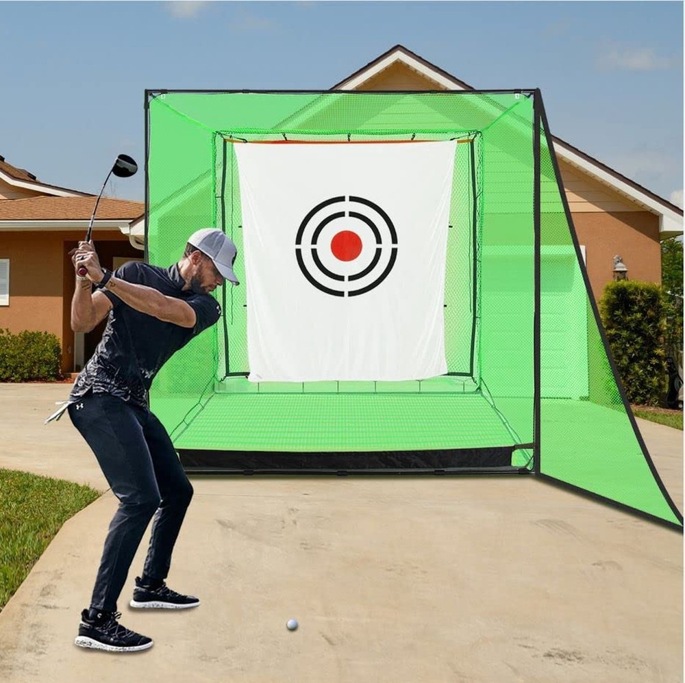 Golf Target Hitting Cloth - 6 X 5 FT White Fast Setup Sturdy Practice Trainer...