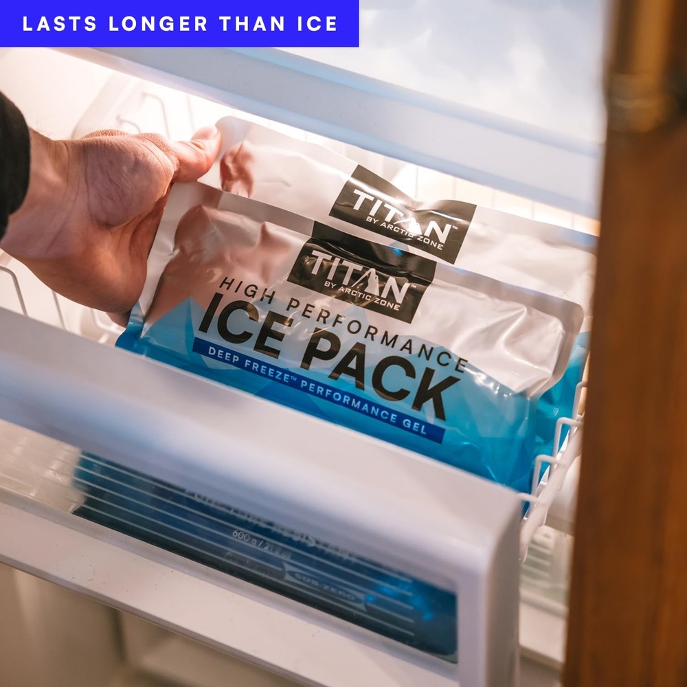 Arctic Zone Titan Deep Freeze Ice Pack- (2 Pack) 600 Gram High Performance Ic...