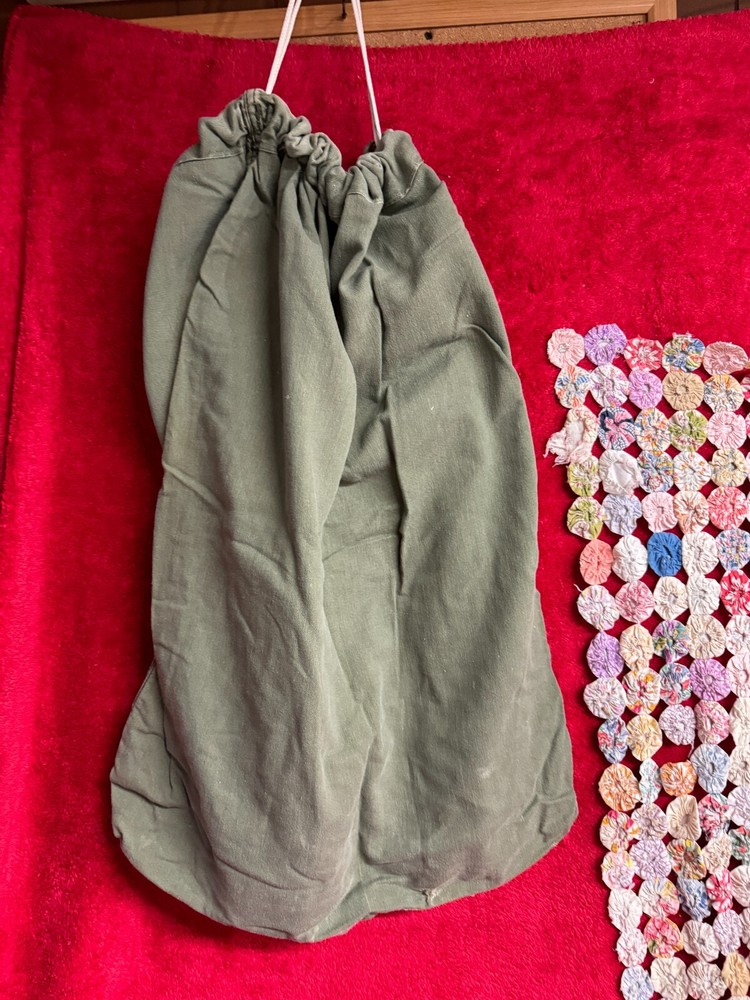Vintage Army Drawstring Laundry Bag Pre-owned