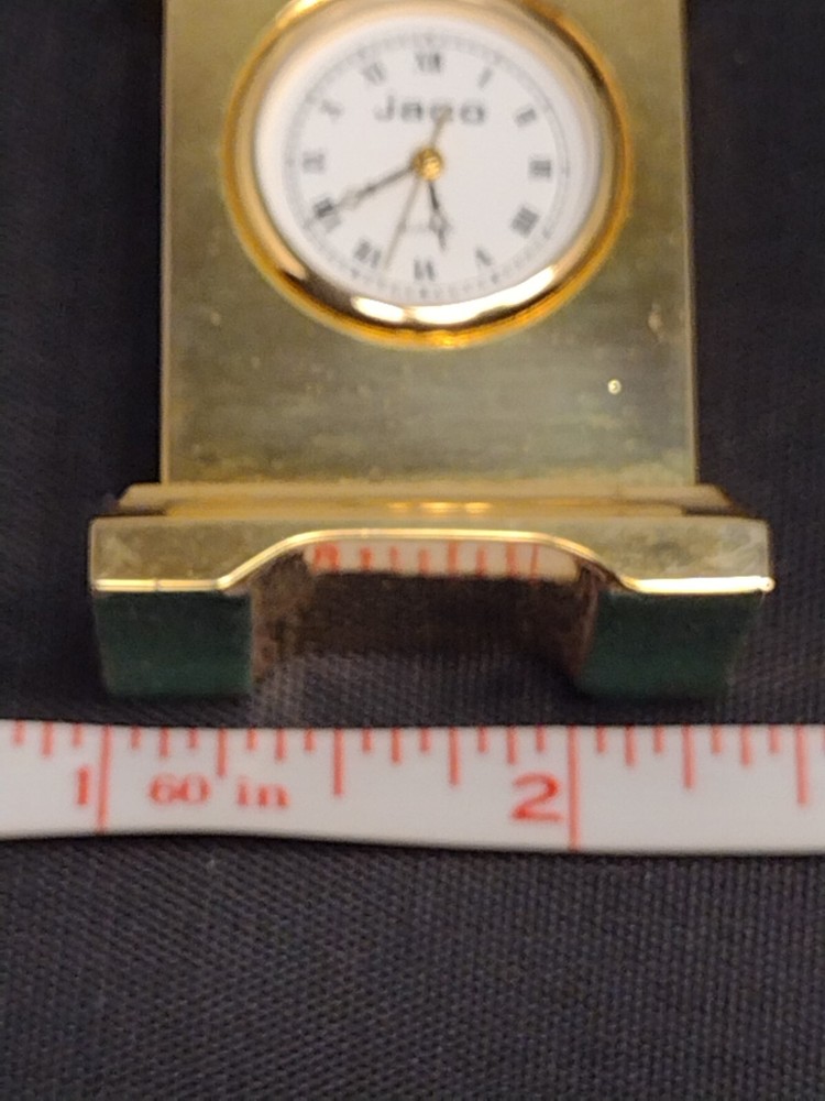 Jaco Clock Collectible Miniature Brass Box Manual
