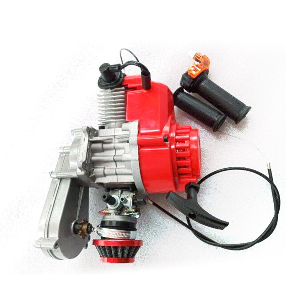 49cc Mini Racing Engine for 2-Stroke Pocket Bikes, ATVs, and Scooters