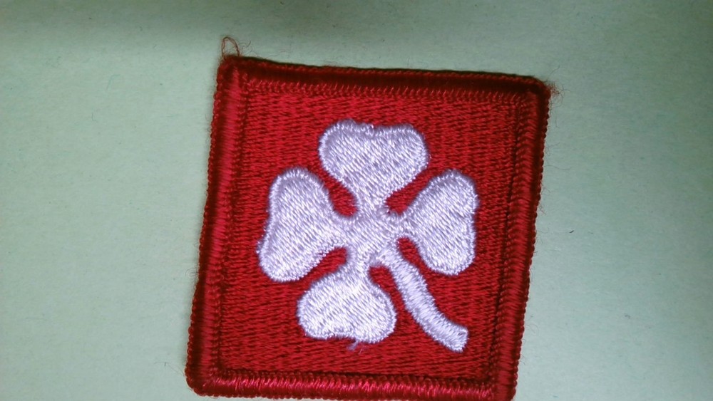 MILITARY PATCH SEW ON COLORED US ARMY 4TH ARMY