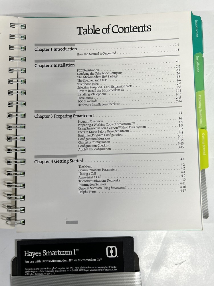 Hayes Micromodem IIe Smartcom 1 Manual & Software