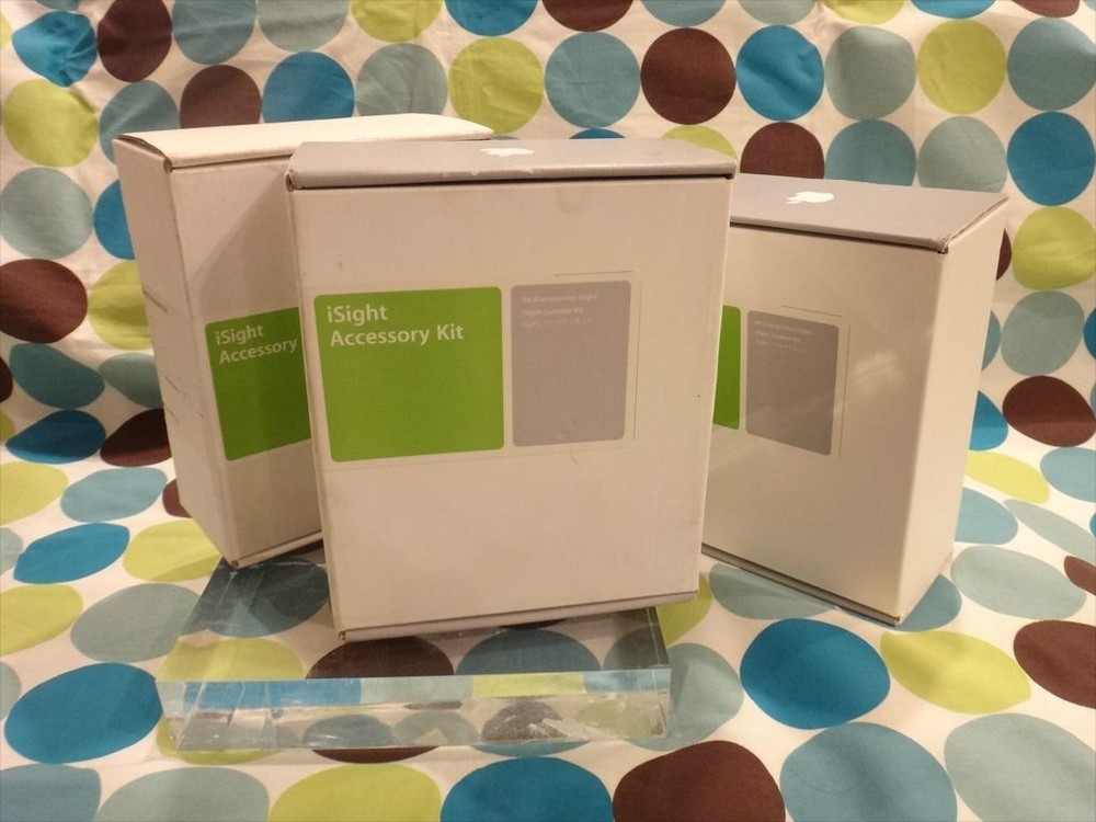 Apple iSight Accessory Kit Extra Brackets Mounts & Cable NEW SEALED M9314G/B