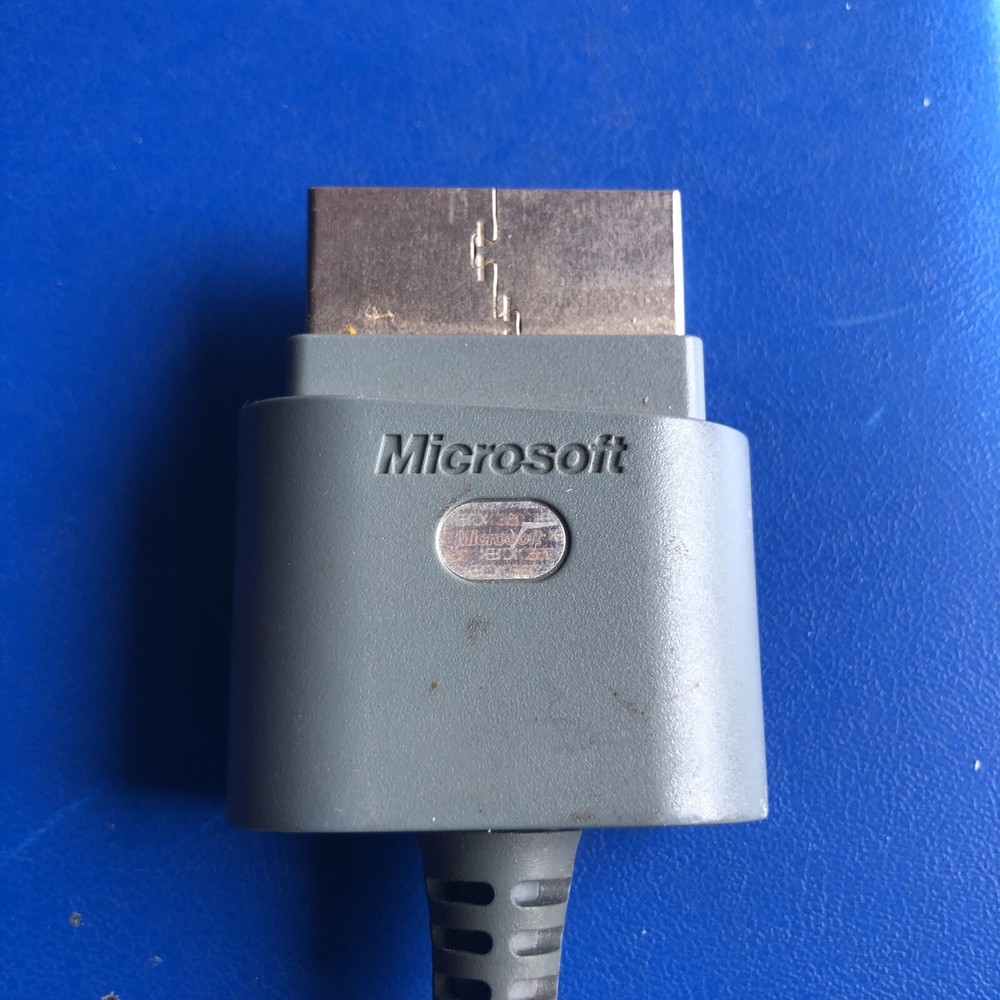 Xbox 360 Grey Composite Audio Video AV RCA Cable Tested