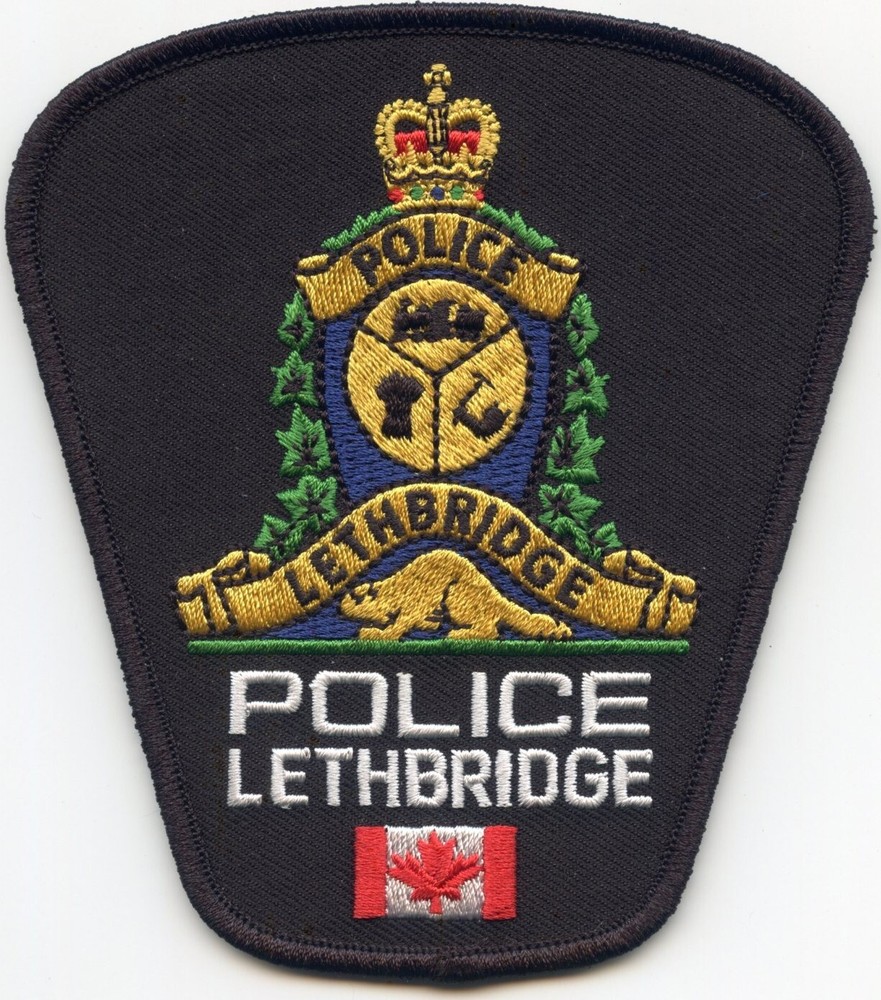 LETHBRIDGE ALBERTA CANADA POLICE PATCH