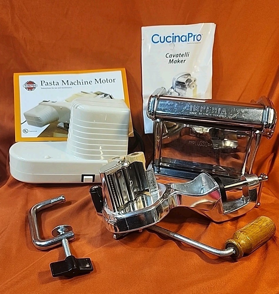 Pasta Machine And Motor With Cavarelli Maker