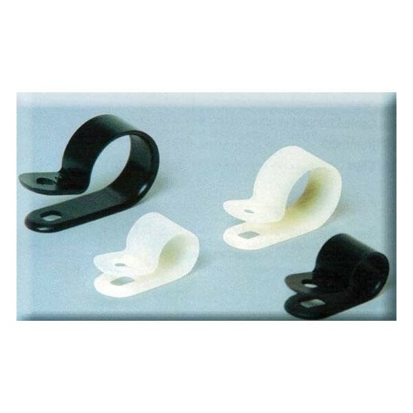 Dolphin Components Dc-1Nb Cable Clamp, Nylon 6/6, 1 In Bundle Dia., Black, 100