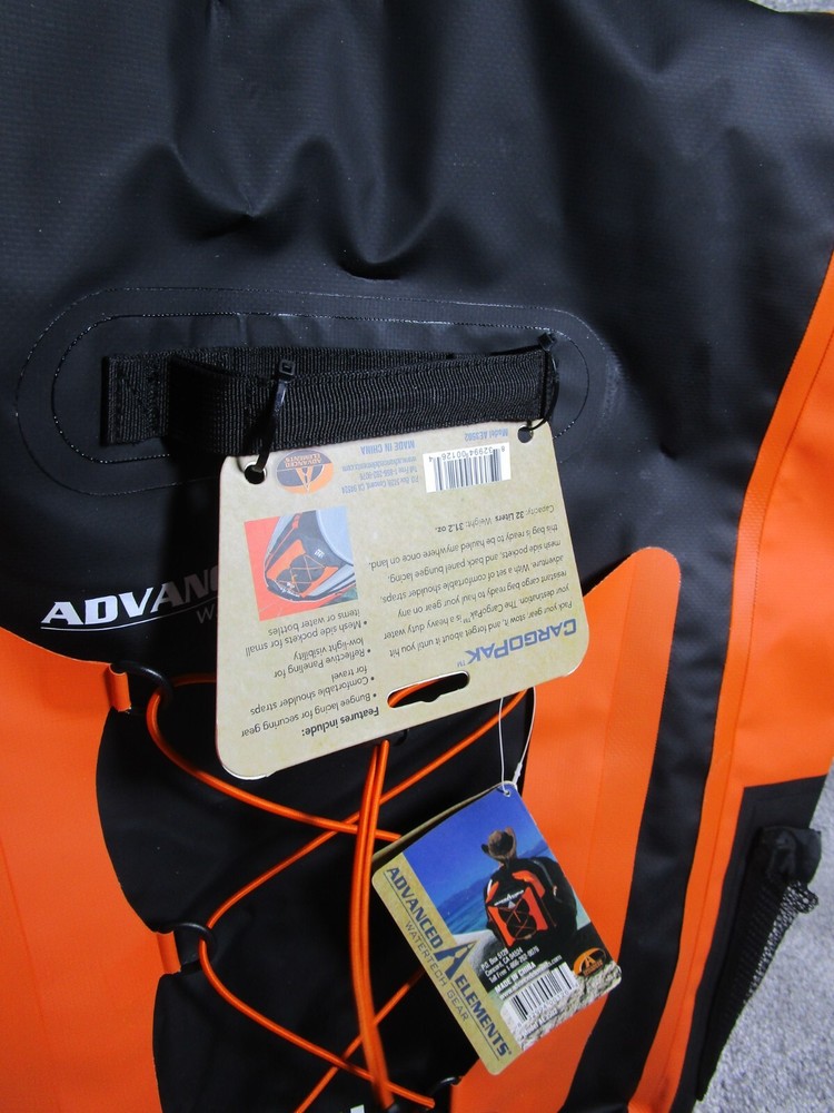 Advanced Elements Cargopack Waterproof Backpack Canoeing 32 Liters New