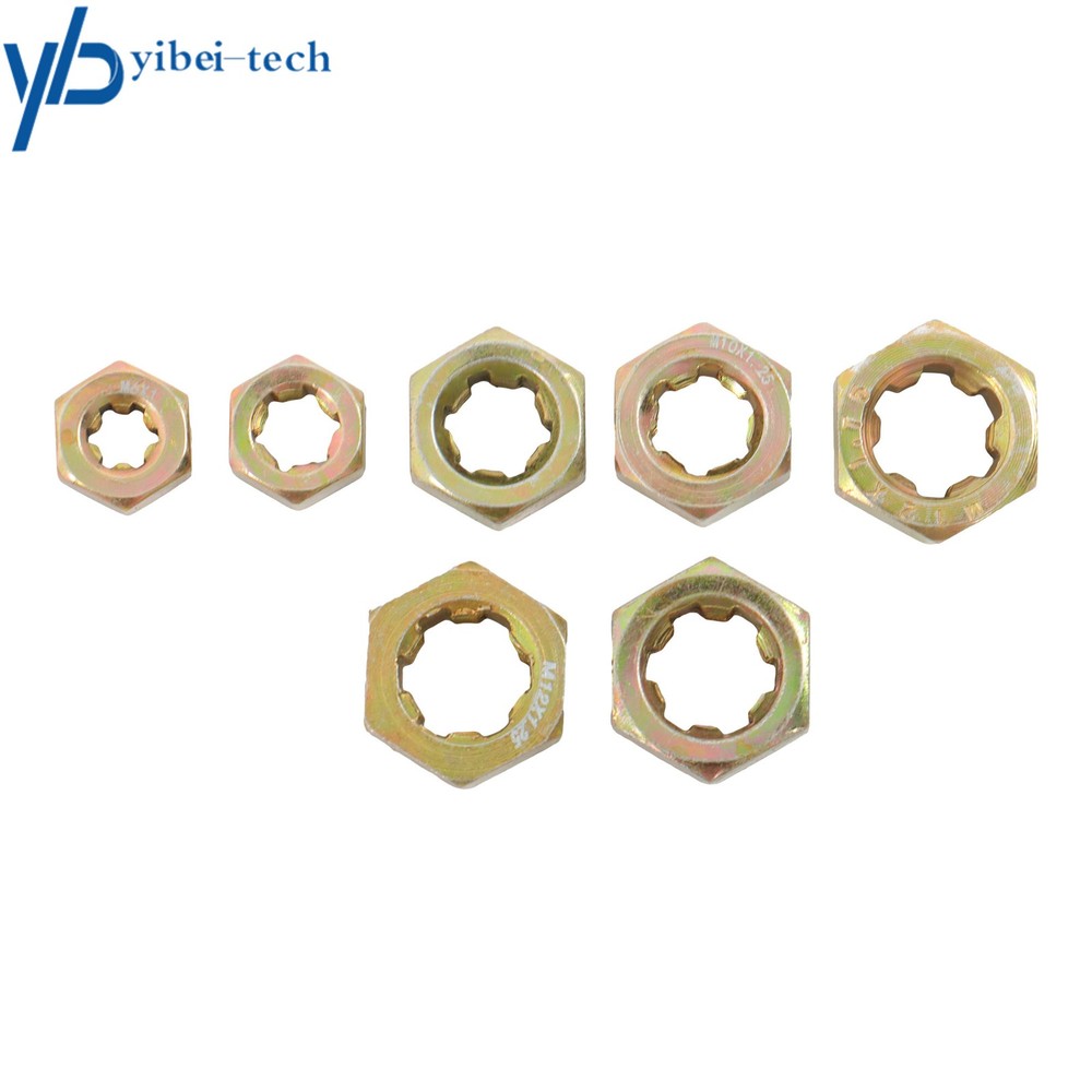 15-Pieces M6 M8 M10 M12 Metric Thread Chaser Set Practical Thread Restorer Tool