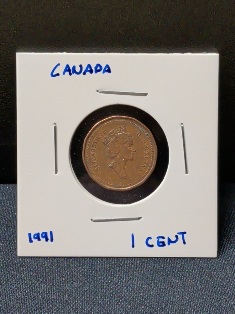 1991  Canada  1 Cent  Coin Penny