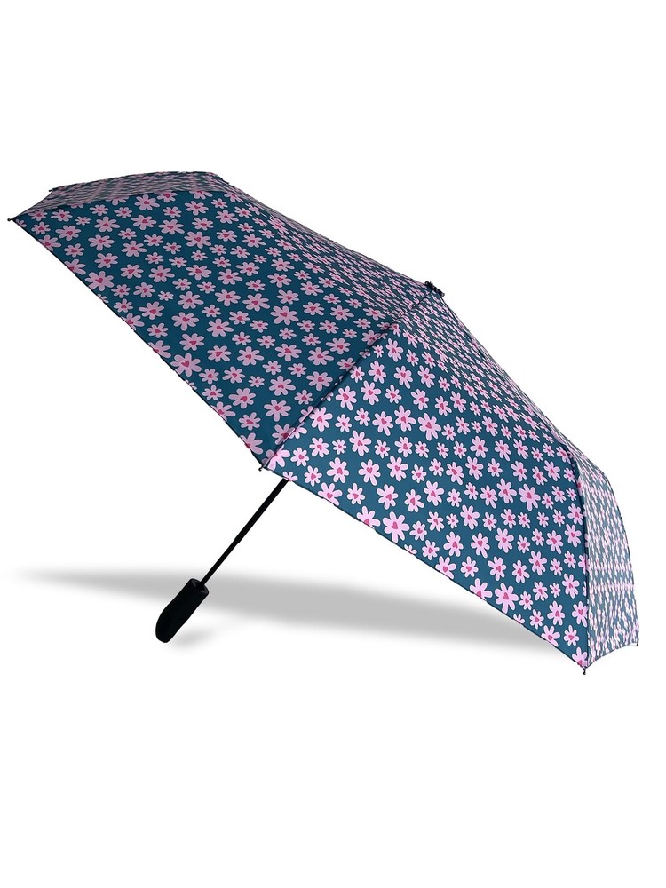 Misty Harbor 42" Automatic Open Rain Umbrella, Love Daisy