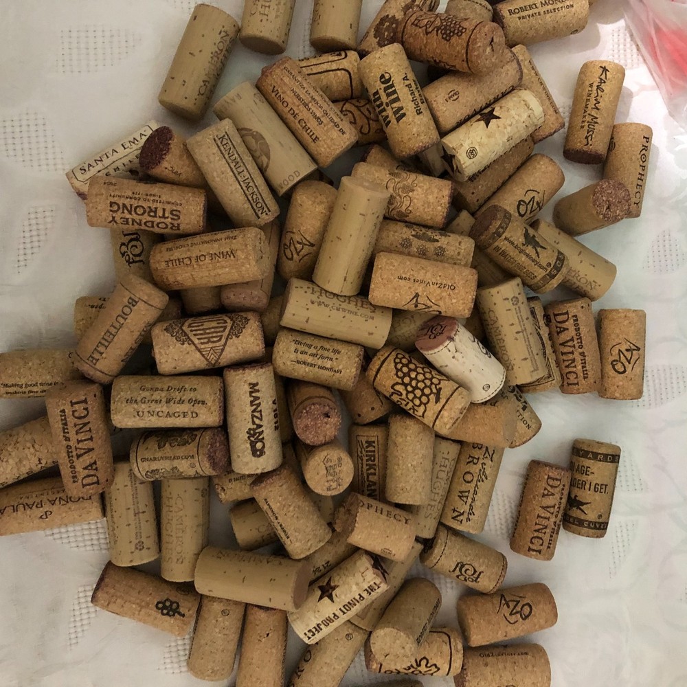 125+ Natural Wine Corks for Crafts Projects Weddings Decor