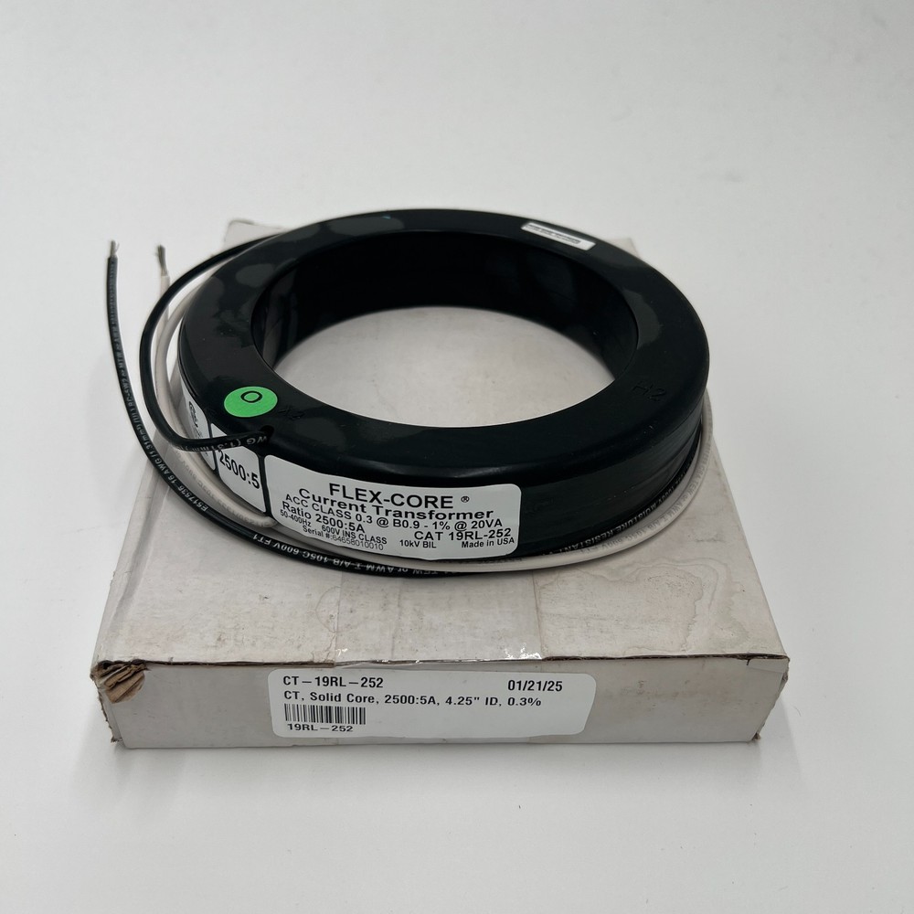 Flex-Core CT 19RL-252 Current Transformer 2500:5A 4.25” ID Class 0.3