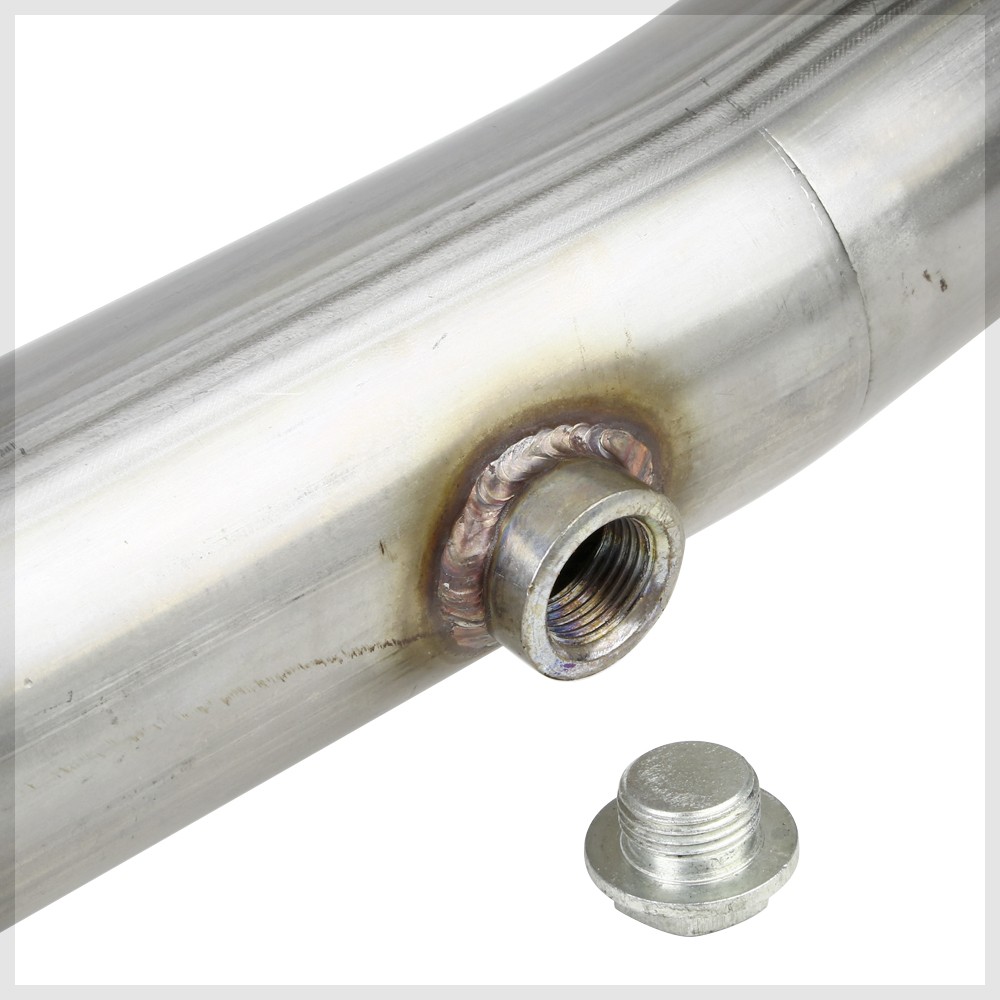 Fits 2000-2005 Mit Eclipse 2.4 3G [4" BEVELED TIP MUFFLER] SS Catback Exhaust