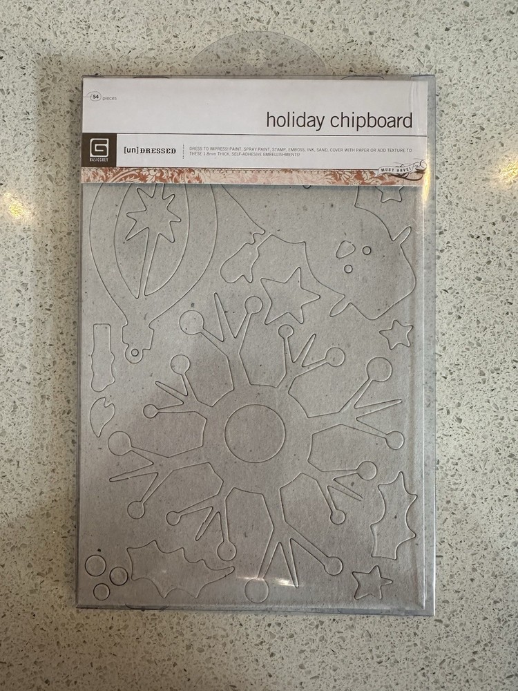 Basic Grey Undressed Chipboard- 6 Different Sets