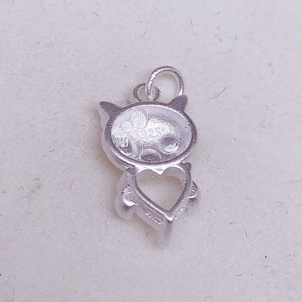 Silver 925 pendant empty setting, DIY blank setting YD63