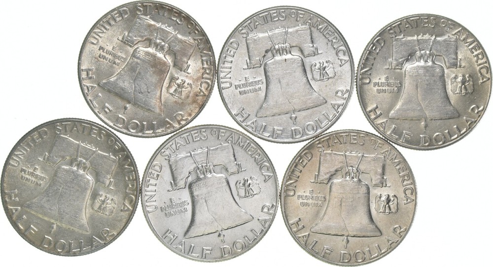 1955 Franklin Half Dollar AU