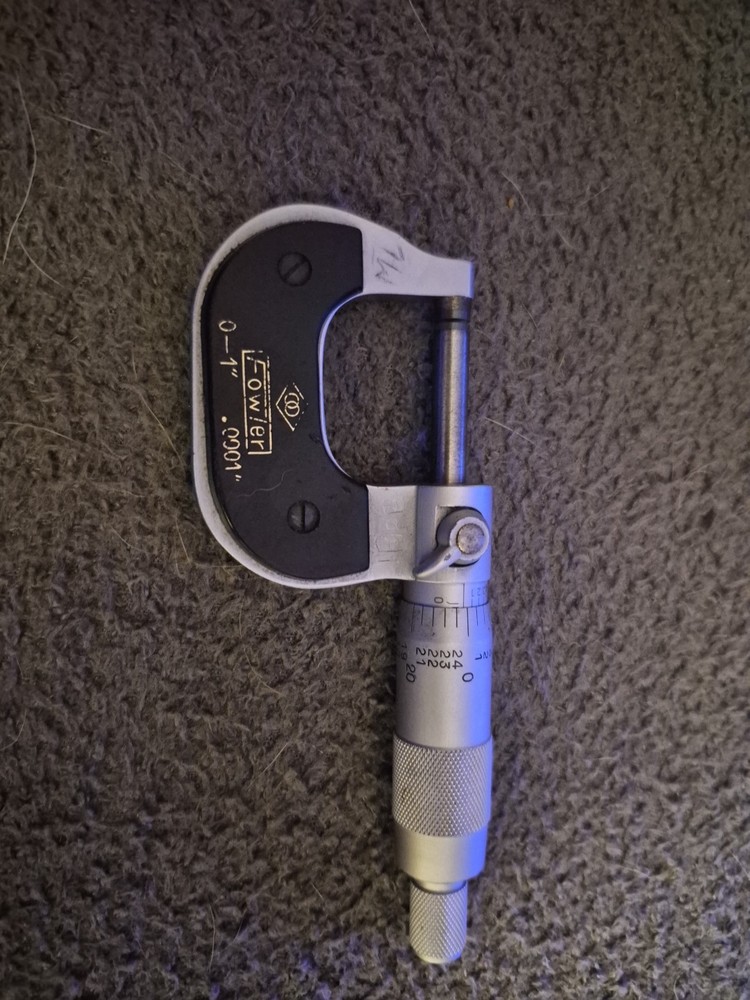 Fowler 0-1" Outside Diameter Micrometer (A)