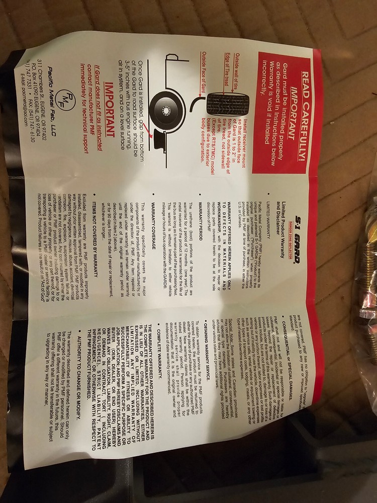 S-1 guard danger zone deflector 344487