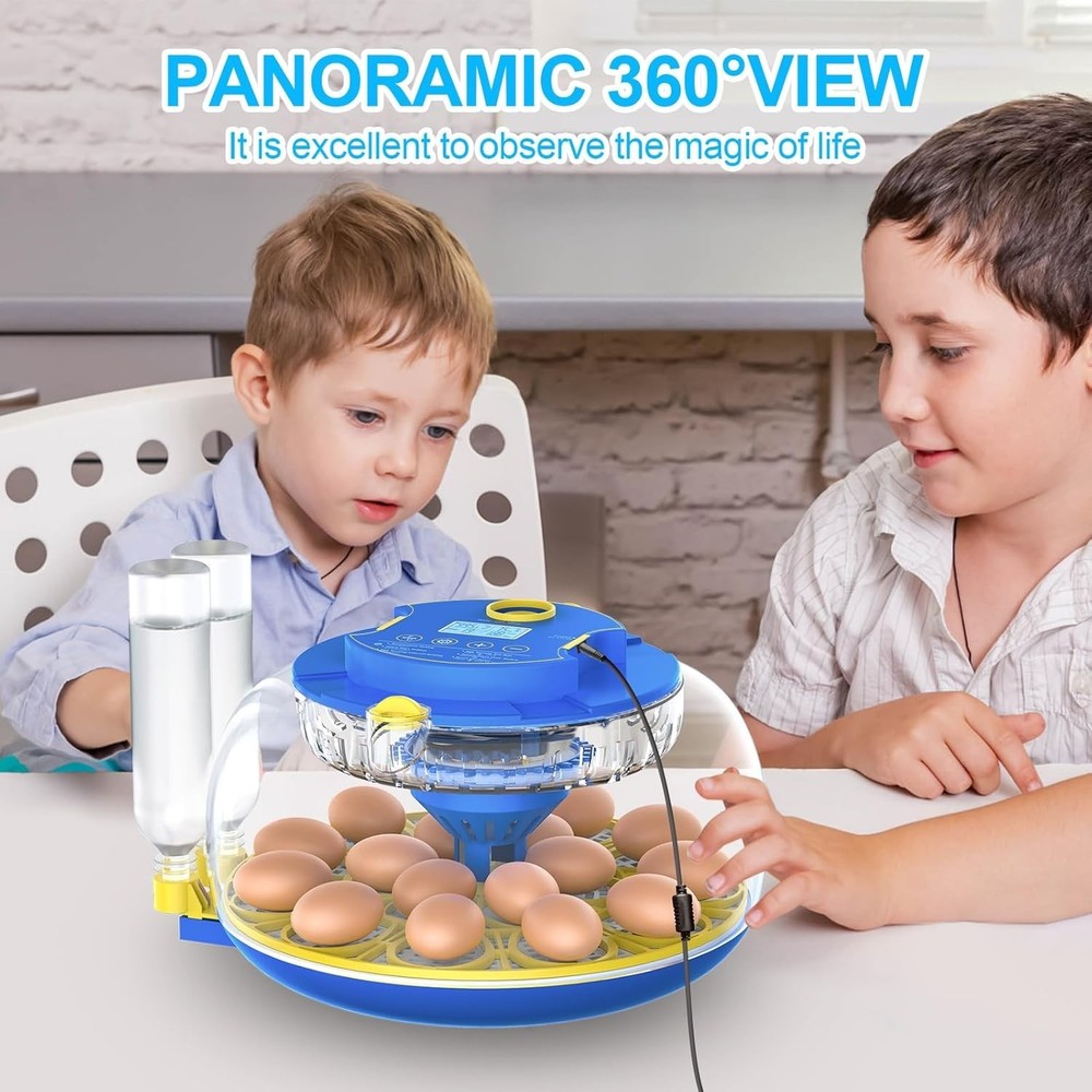 18 Egg Incubators for Hatching Eggs with Temperature Control, Egg Incubator w...