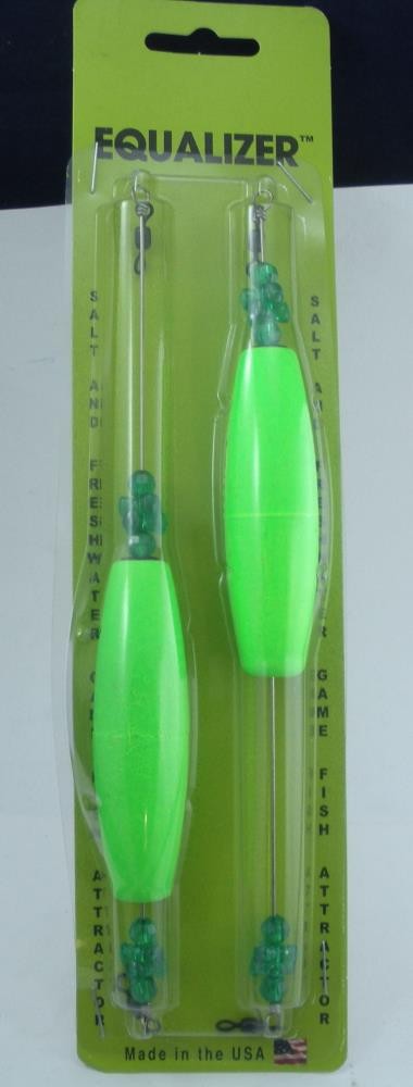 Precision Tackle 13002-G Florida Flats Equalizer Cigar Float Rig 3" Green