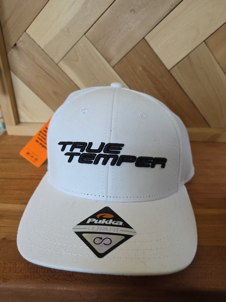 NWT True Temper Adjustable Golf Golfing Hat White Embroidered