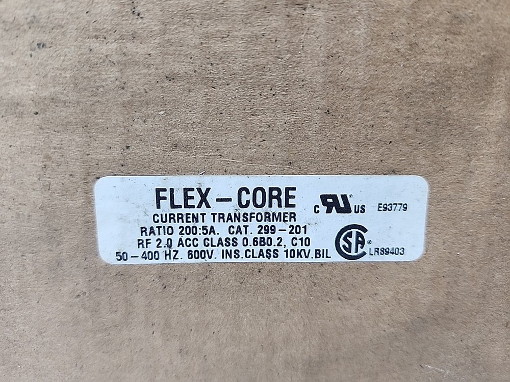 FLEX CORE 299-201, 200:5, Current Transformer, Sealed Box