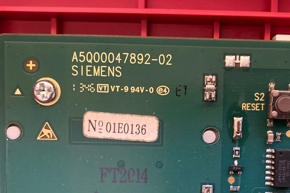 SIEMENS FT2014-R3 Fire Alarm Remote Display (Red)