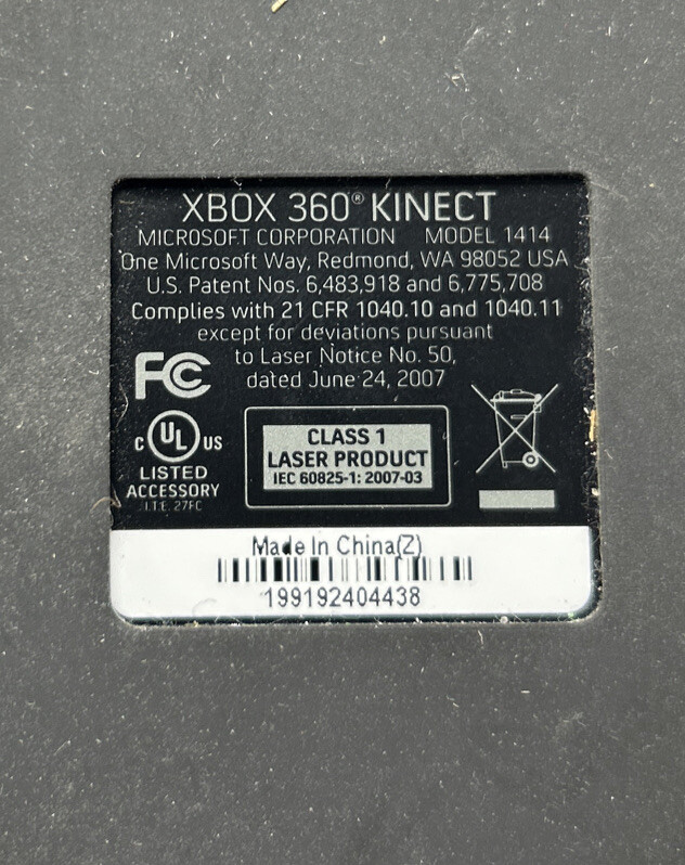 2 Xbox 360 Kinect Connect Sensor - Model 1414 And Model 1473 Untested